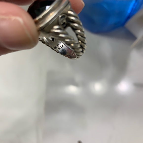 DAVID YURMAN 15mm hematite ALBION ring. - Picture 4 of 4